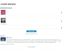 Tablet Screenshot of creatii-doriana.blogspot.com