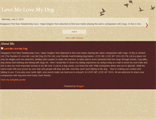 Tablet Screenshot of lmlmdmypuppylove.blogspot.com