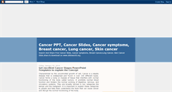 Desktop Screenshot of cancerslides.blogspot.com