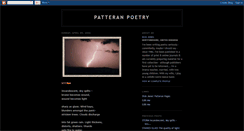 Desktop Screenshot of patteranpoetry.blogspot.com