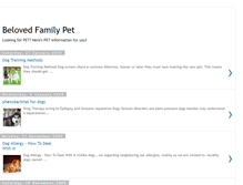 Tablet Screenshot of belovedpet.blogspot.com
