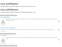 Tablet Screenshot of love-and-patience.blogspot.com