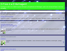 Tablet Screenshot of ofocoeaenfermagem.blogspot.com