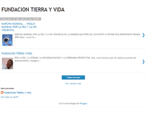 Tablet Screenshot of fundaciontierrayvida.blogspot.com