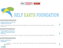 Tablet Screenshot of helpearthfoundation.blogspot.com