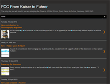 Tablet Screenshot of fccfromkaisertofuhrer.blogspot.com