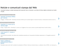 Tablet Screenshot of comunicati-web.blogspot.com