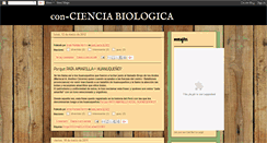 Desktop Screenshot of concienciabiologica.blogspot.com