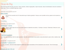 Tablet Screenshot of dicasdadig.blogspot.com