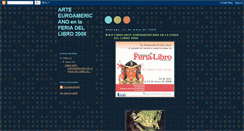 Desktop Screenshot of feriadellibro2008arteeuroamericano.blogspot.com