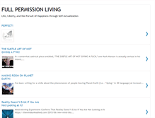 Tablet Screenshot of fullpermissionliving.blogspot.com