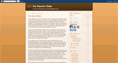 Desktop Screenshot of for-havens-sake.blogspot.com