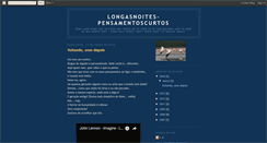 Desktop Screenshot of longasnoites-pensamentoscurtos.blogspot.com