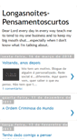 Mobile Screenshot of longasnoites-pensamentoscurtos.blogspot.com