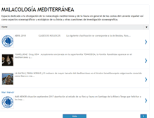 Tablet Screenshot of cienciaymalacologia.blogspot.com