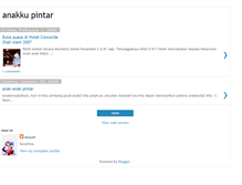 Tablet Screenshot of anakanakpintar.blogspot.com