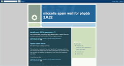 Desktop Screenshot of miccolisspamwall.blogspot.com