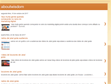 Tablet Screenshot of aboutwisdom.blogspot.com