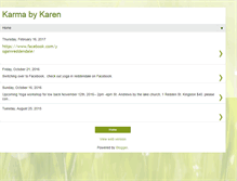 Tablet Screenshot of karmabykaren.blogspot.com