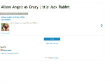 Tablet Screenshot of alisonangel-jackrabbit.blogspot.com