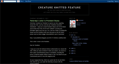 Desktop Screenshot of creature-knitted-feature.blogspot.com