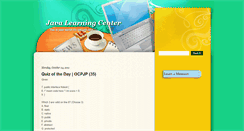 Desktop Screenshot of javalearningcenter.blogspot.com