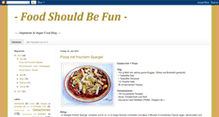 Desktop Screenshot of food-should-be-fun.blogspot.com