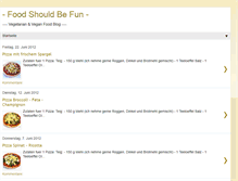Tablet Screenshot of food-should-be-fun.blogspot.com