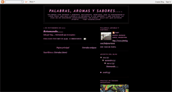 Desktop Screenshot of palabrasaromasysabores.blogspot.com