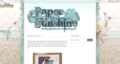 Desktop Screenshot of papersunshine.blogspot.com