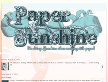 Tablet Screenshot of papersunshine.blogspot.com