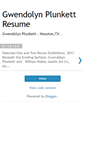 Mobile Screenshot of gplunkettresume.blogspot.com