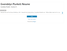 Tablet Screenshot of gplunkettresume.blogspot.com