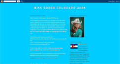 Desktop Screenshot of missrodeocolorado.blogspot.com