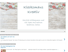 Tablet Screenshot of klecksmaus.blogspot.com