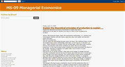 Desktop Screenshot of managerialeconomics09.blogspot.com