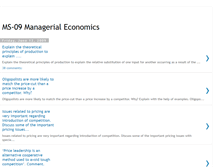 Tablet Screenshot of managerialeconomics09.blogspot.com