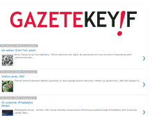 Tablet Screenshot of gazetekeyif.blogspot.com