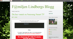 Desktop Screenshot of familjenlindbergsblogg.blogspot.com