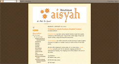 Desktop Screenshot of aisyah-boutique.blogspot.com