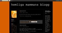 Desktop Screenshot of hemligamammansblogg.blogspot.com