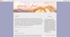 Desktop Screenshot of demetersfeet.blogspot.com