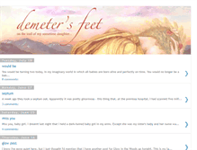 Tablet Screenshot of demetersfeet.blogspot.com