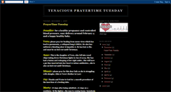 Desktop Screenshot of prayertimetuesday.blogspot.com