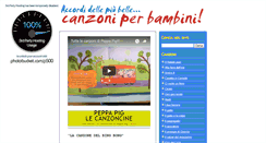 Desktop Screenshot of canzoniperbambini.blogspot.com