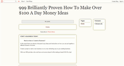 Desktop Screenshot of brilliantlymoneymakingideas.blogspot.com