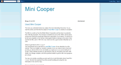 Desktop Screenshot of mini-cooper-automob.blogspot.com