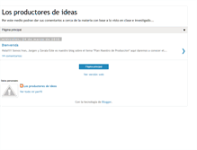 Tablet Screenshot of losproductoresdeideas.blogspot.com