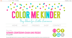 Desktop Screenshot of colormekinder.blogspot.com