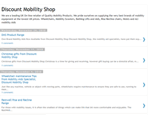 Tablet Screenshot of discount-mobility-shop.blogspot.com